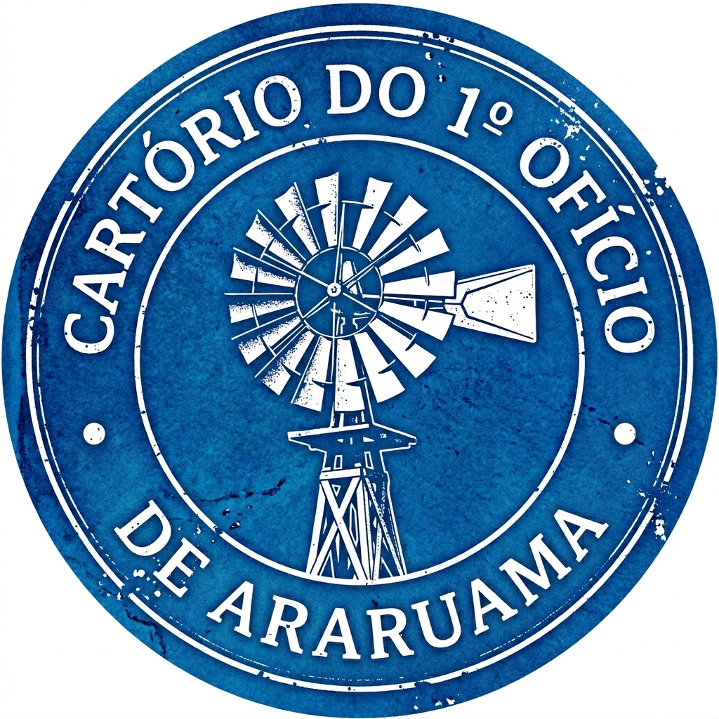 Selo do Cartório do 1º Ofício de Araruama